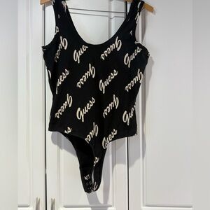 Guess Monogram Black and White Bodysuit